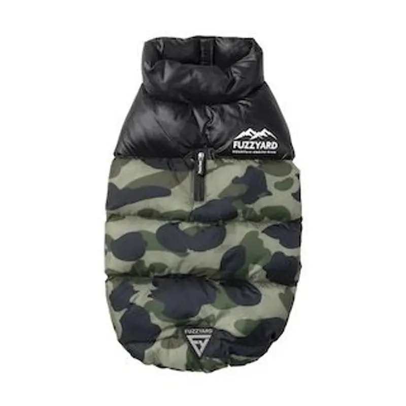 FuzzYard Harlem Puffer Dog Jacket - Camo Size 1 - Coming Soon!
