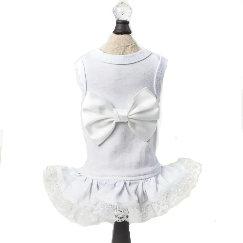 Hello Doggie Ballerina Dog Dress - White XX-Small