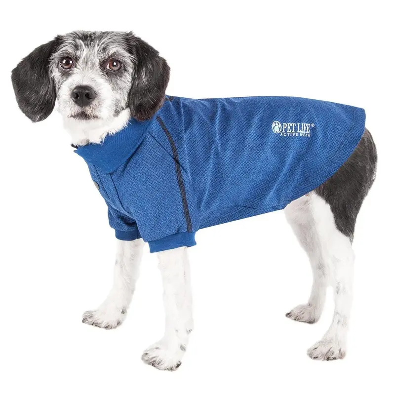 Pet Life ACTIVE Fur-Flexed Performance Dog Polo - Navy X-Small