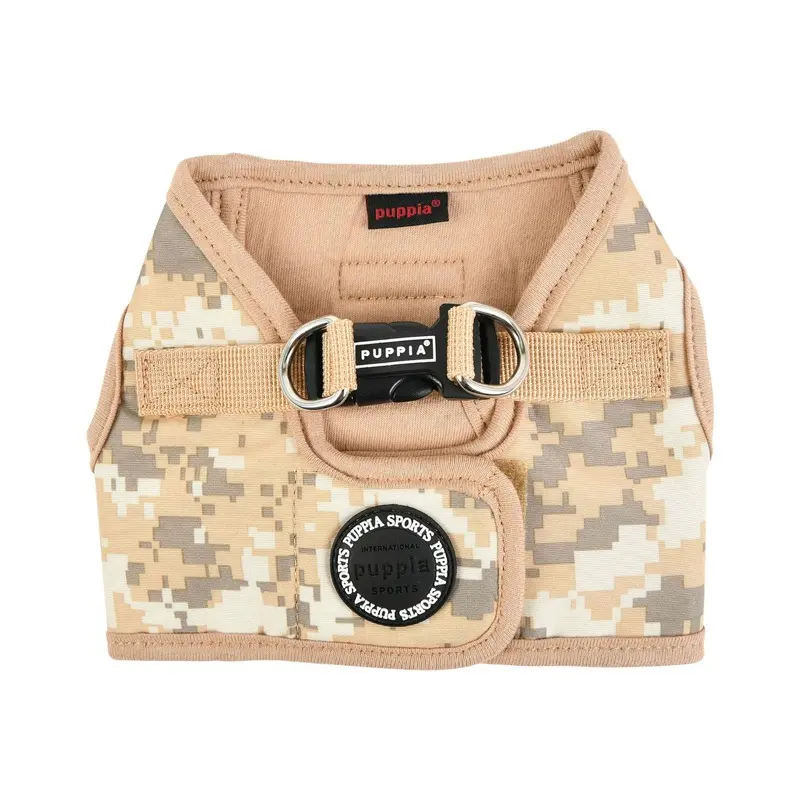 Sentinel Vest Dog Harness by Puppia - Beige Camo Small