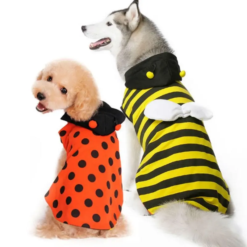 Ladybug Bumblebee Reversible Dog Hoodie by DOGO XX-Small