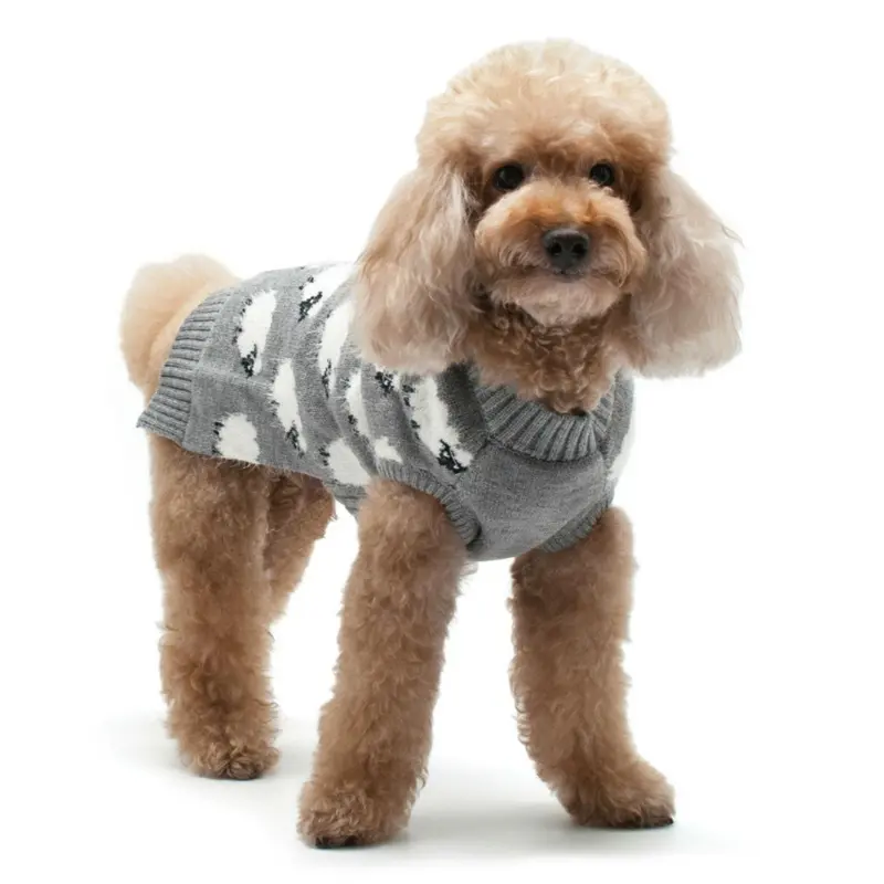 Sheep Dog Sweater by Dogo - Gray XX-Small