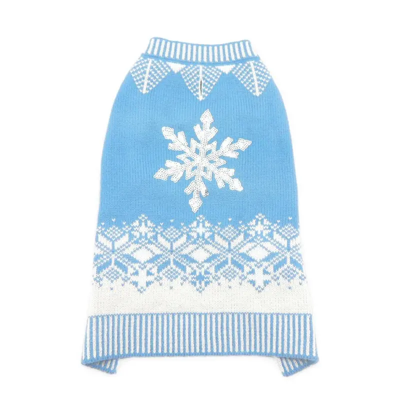 Shiny Snowflake Dog Sweater by Dogo XX-Small