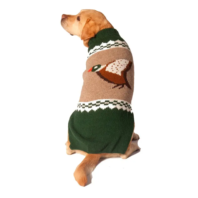 Chilly Dog Handmade Mallard Wool Dog Sweater XX-Small