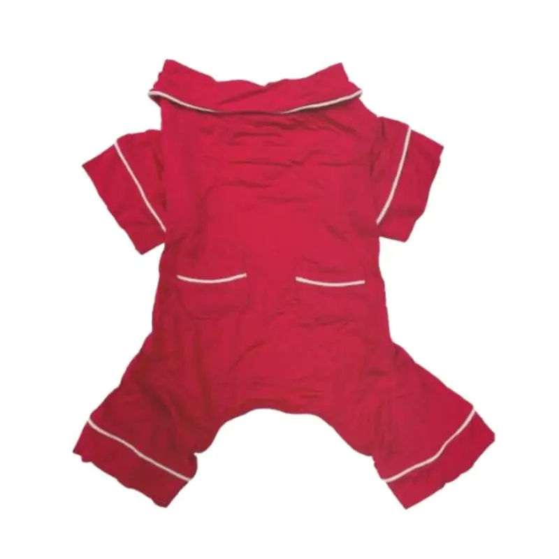 fabdog Modal Dog Pajamas - Red Size 8 - Out of Stock!