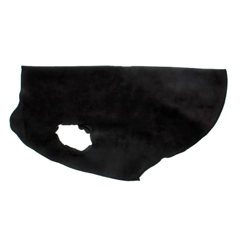 Gold Paw Fleece Dog Jacket - Black Micro Size 2