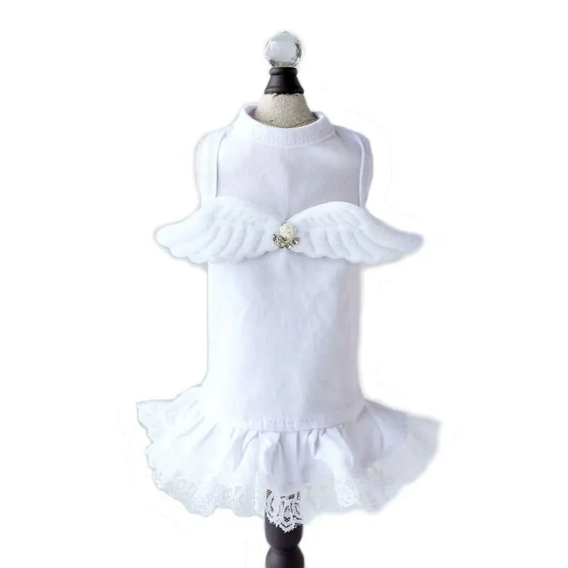 Hello Doggie Lil' Angel Dog Dress XX-Small