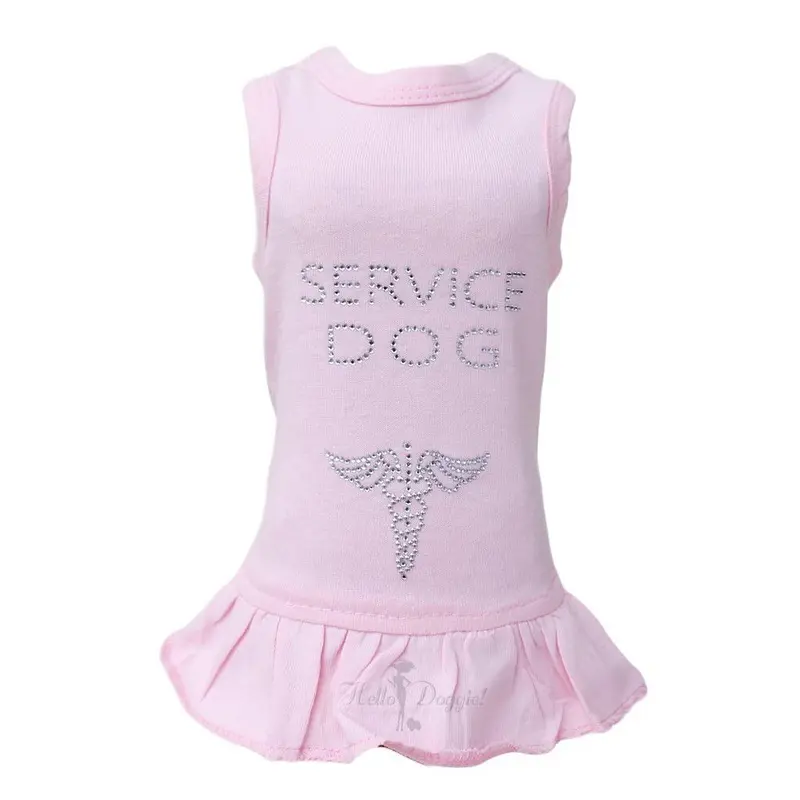 Hello Doggie Service Dog Dress - Pink XX-Small - Out of Stock!