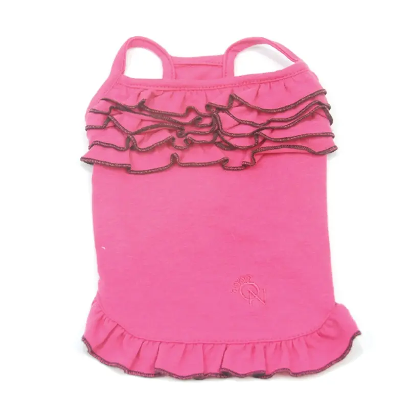 Oscar Newman Summer in Rio Dog Tank - Hot Pink XX-Small