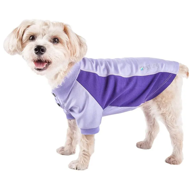 Pet Life ACTIVE Barko Pawlo Performance Dog Polo - Lavender X-Small