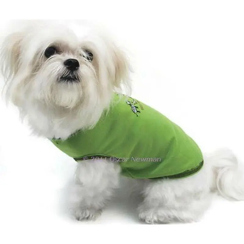 Truly Oscar Wild Thing Dog T-Shirt - Green X-Small