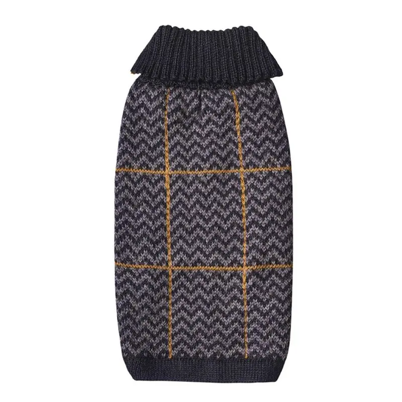 Alqo Wasi Preppy Alpaca Dog Sweater - Blue Large