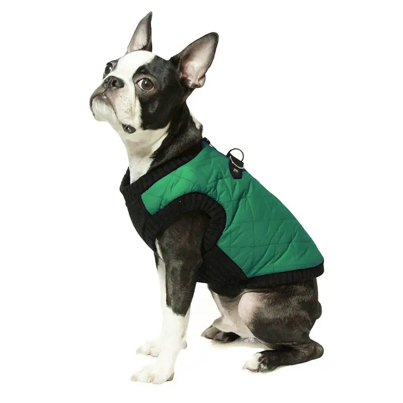 Gooby Fashion Quilted Dog Vest - Green Medium - Out of Stock!