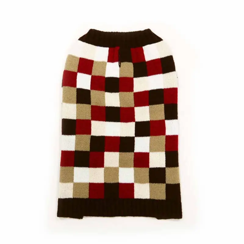 Mosaic Dog Sweater by Dogo - Brown X-Small
