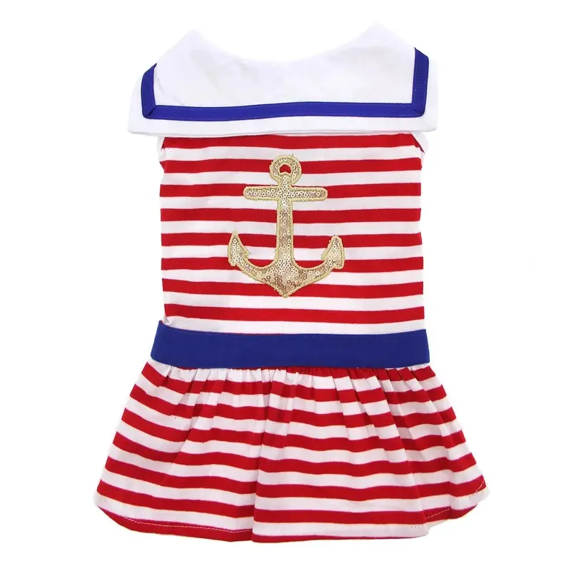 Nautical Stripe Dog Dress by Dogo X-Large