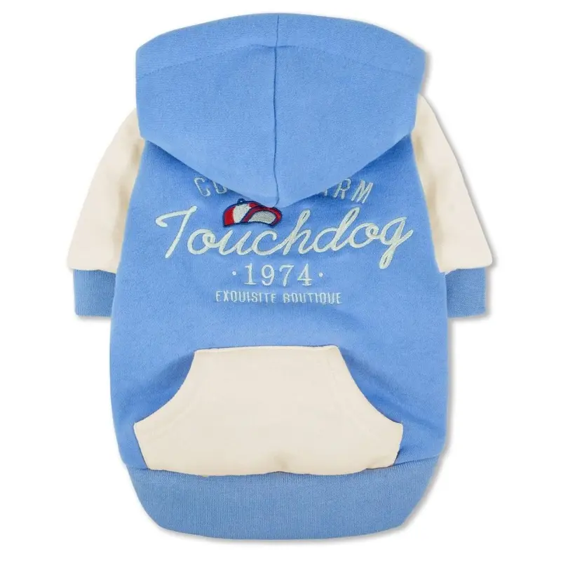 Pet Life Touchdog Heritage Dog Hoodie - Blue X-Small