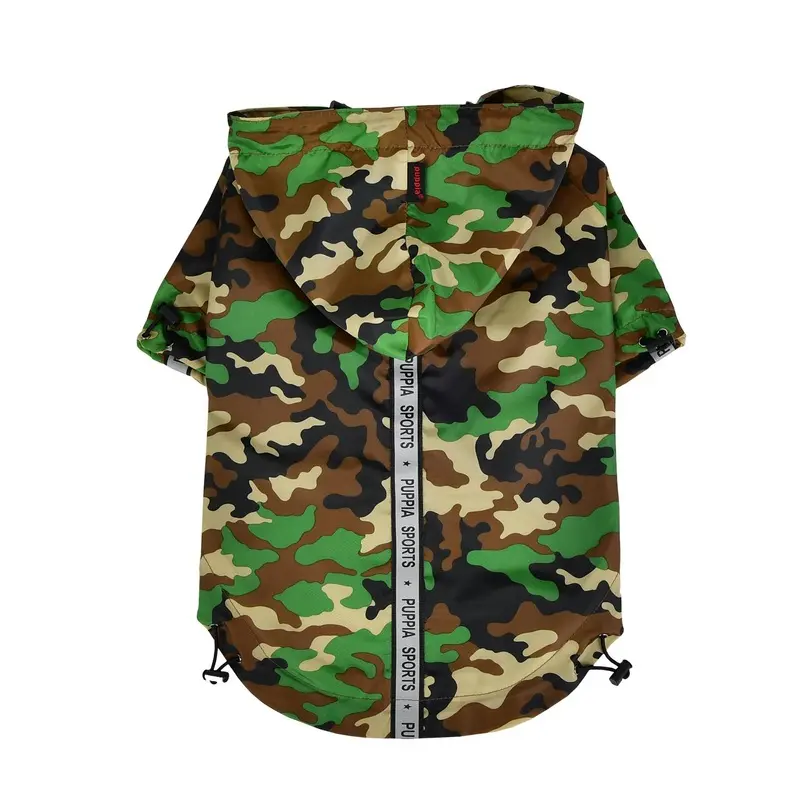 Base Jumper Windbreaker Dog Coat by Puppia - New Camo Small