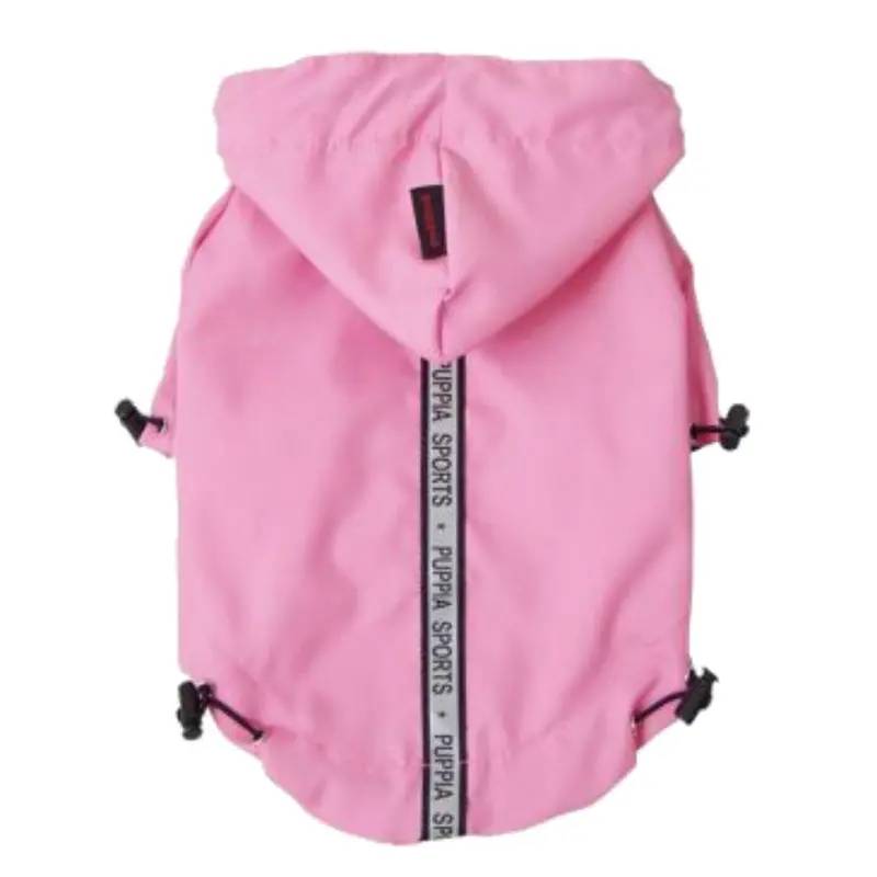 Base Jumper Windbreaker Dog Coat by Puppia - Pink Large
