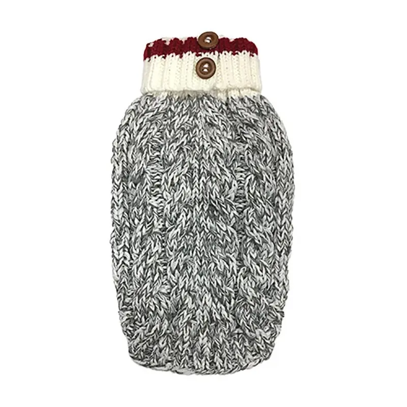 foufou Dog Cable Knit Dog Sweater - Heritage Large