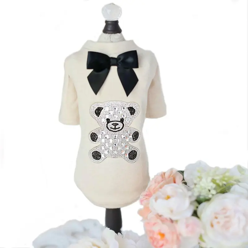 Hello Doggie Teddy Bow Dog Shirt XX-Small
