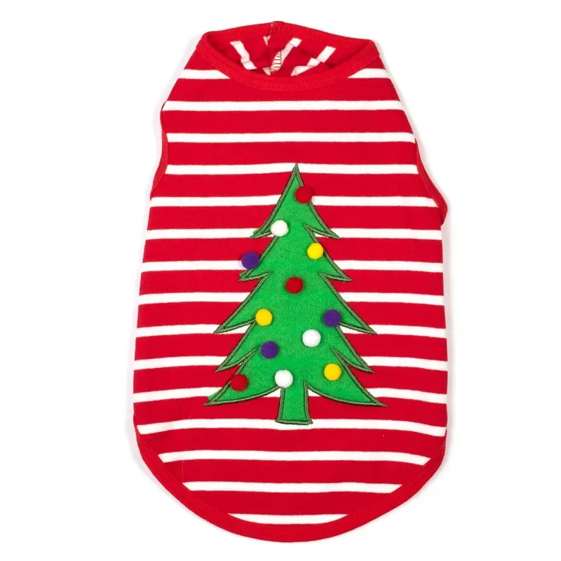 Worthy Dog Christmas Tree Dog T-Shirt X-Small - Out of Stock!