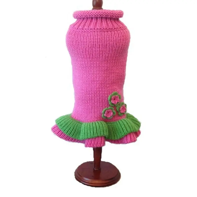 Dallas Dogs Girly Girl Dog Sweater Dress 12" Back Length