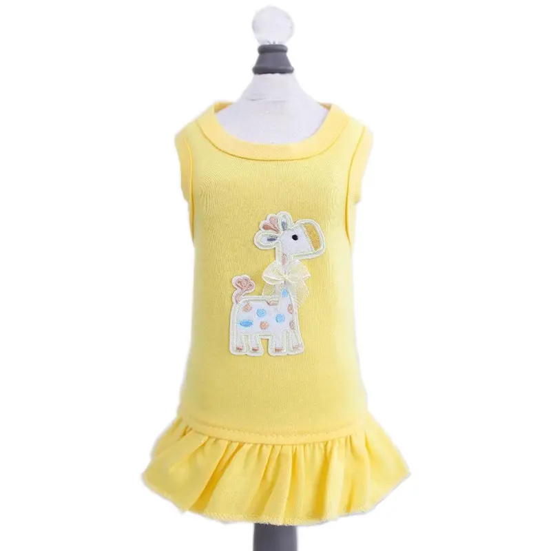 Hello Doggie Baby Safari Dog Dress - Yellow XX-Small