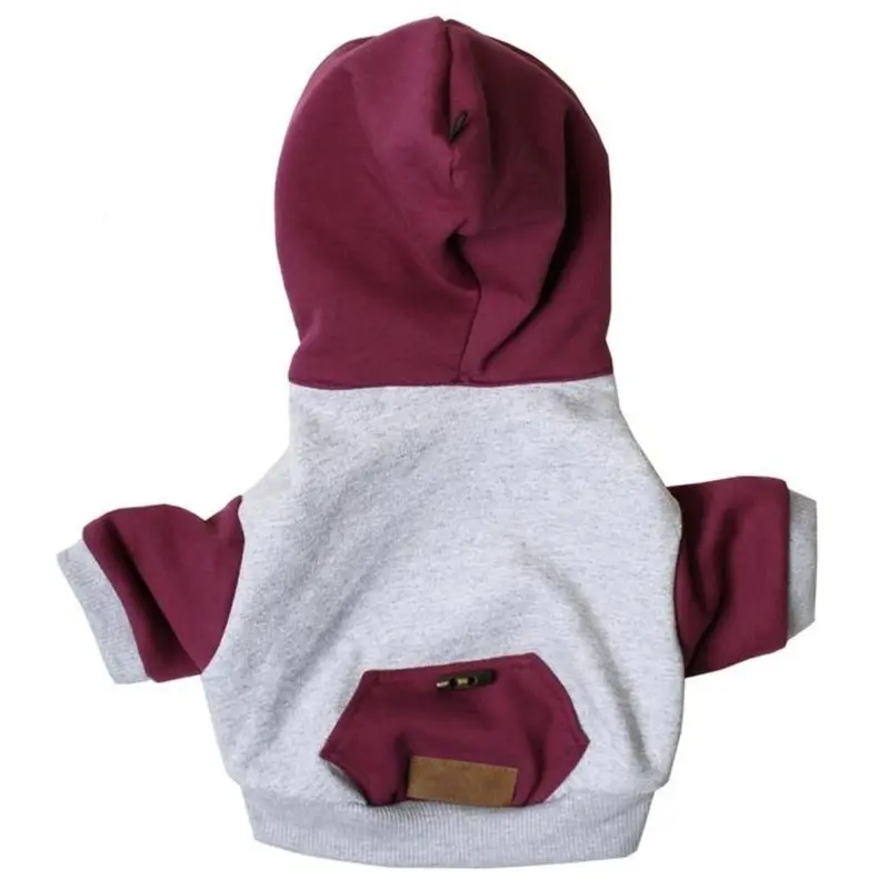 Dog Threads Road Trip Dog Hoodie - Burgundy Large