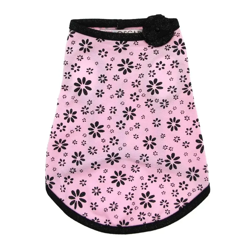 Oscar Newman Moonlit Dog Tank - Pink  X-Small
