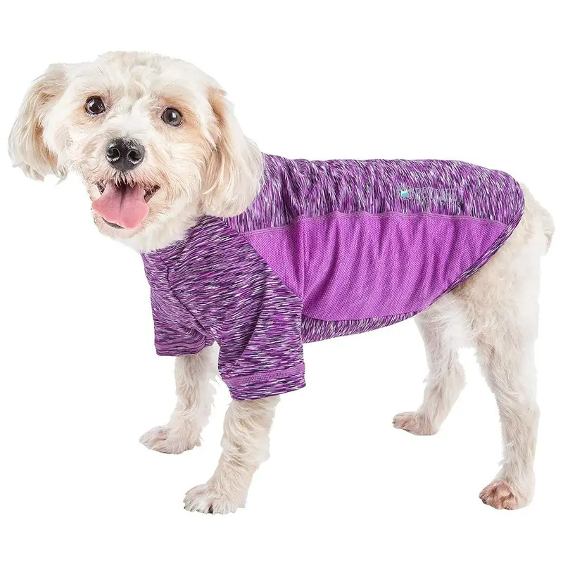 Pet Life ACTIVE Warf Speed Performance Dog T-Shirt - Purple Heather X-Small