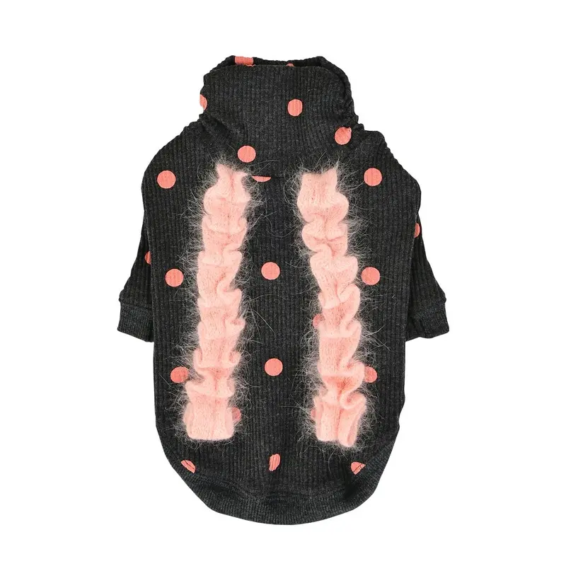 Eliza Dog Shirt by Pinkaholic - Charcoal Gray Small
