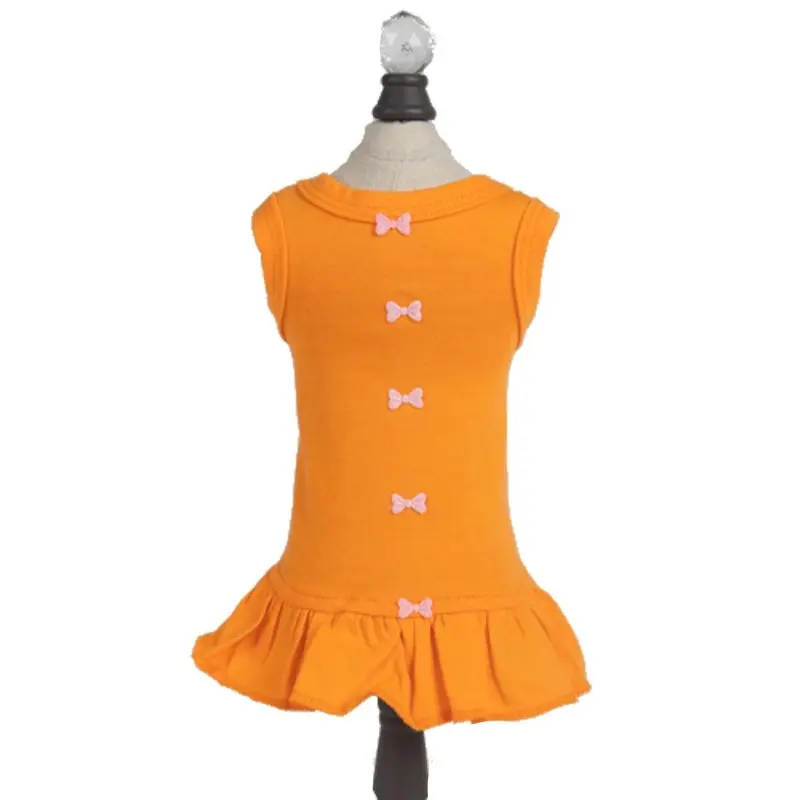 Hello Doggie Candy Dog Dress - Orange XX-Small