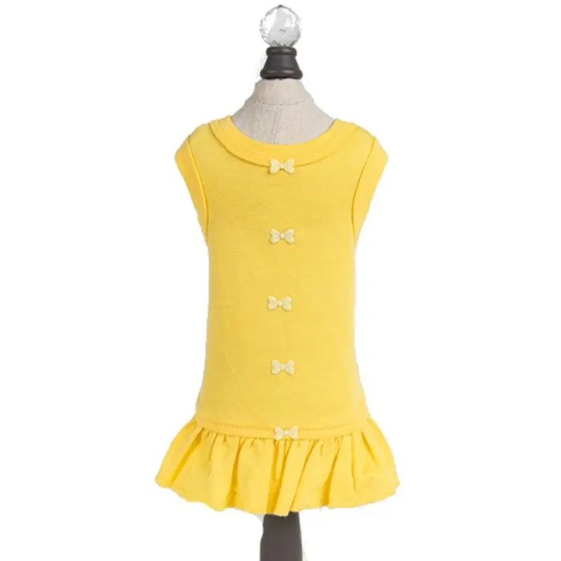 Hello Doggie Candy Dog Dress - Yellow XX-Small
