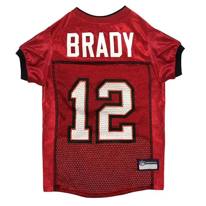 Tom Brady Dog Jersey - Red X-Small - Out of Stock!