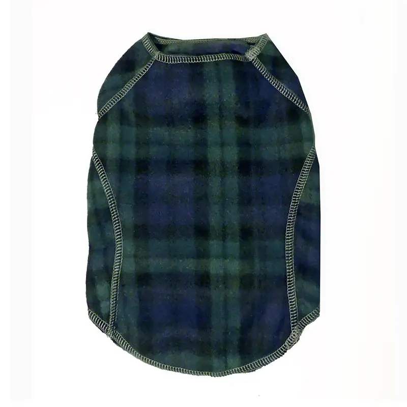 Cloak & Dawggie Stretch Fleece Dog Sweater - Black Watch XXSmall