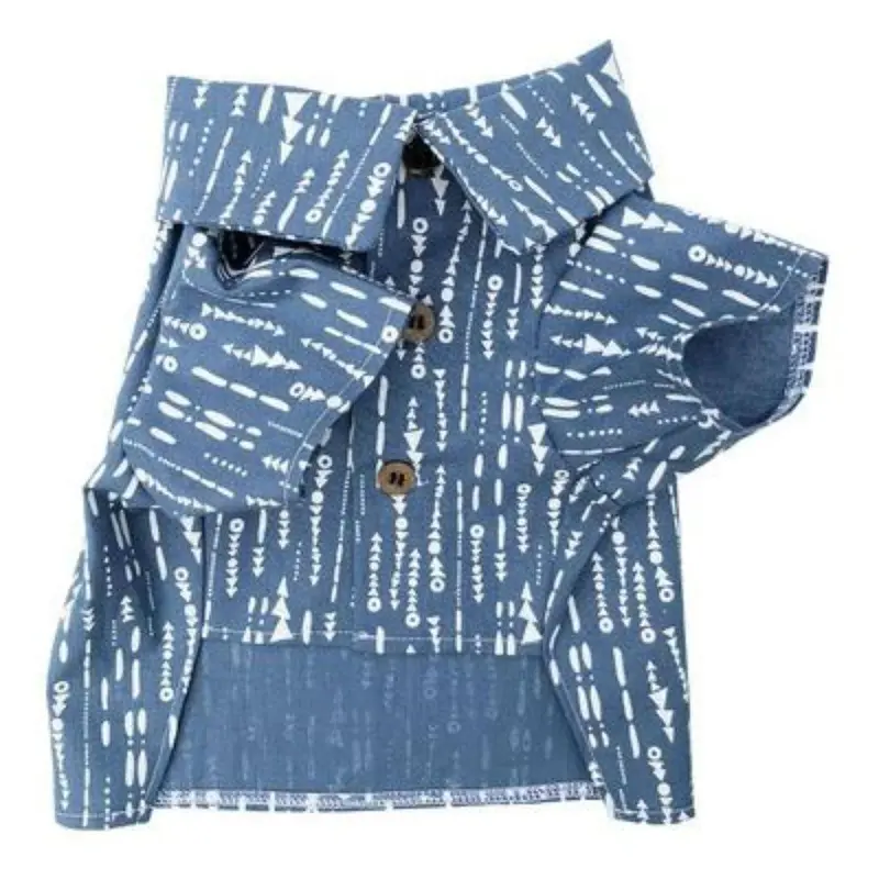 Dog Threads Riviera Chambray Dog Shirt Medium