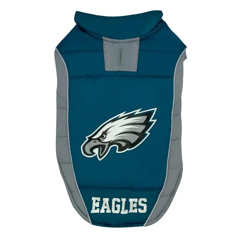 Philadelphia Eagles Puffer Dog Vest by Pets First Small - Out of Stock!