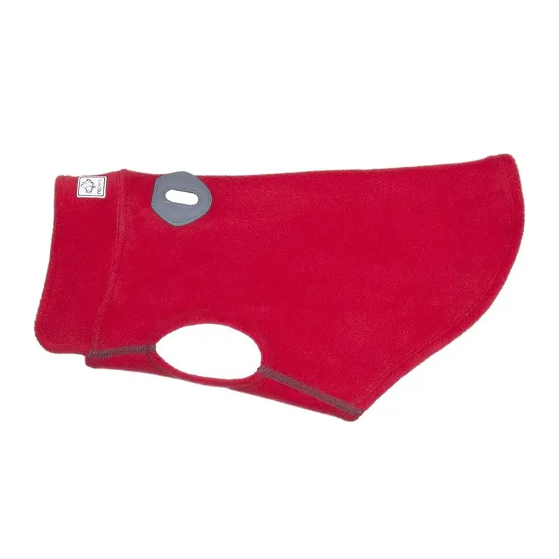 RC Pet Baseline Fleece Dog Pullover - Red and Gray Size 8 - Out of Stock!