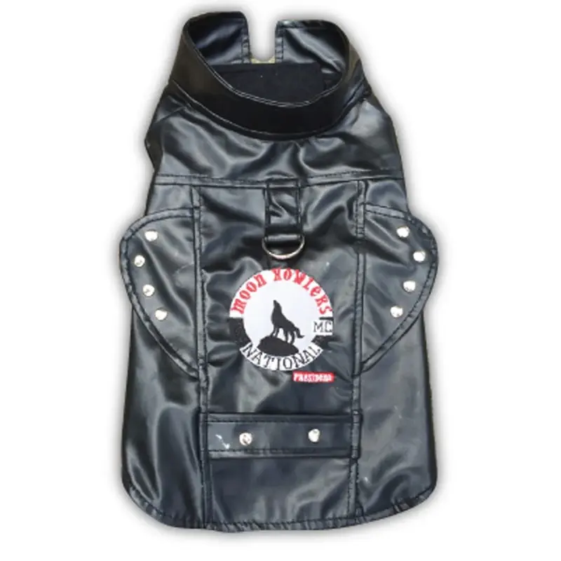 Doggles Biker Vest Dog Harness - Moon Howlers Teacup