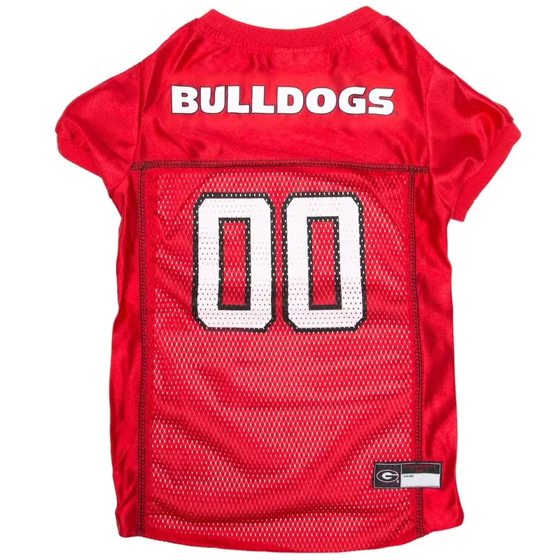 Georgia Bulldogs Dog Jersey - Red X-Small