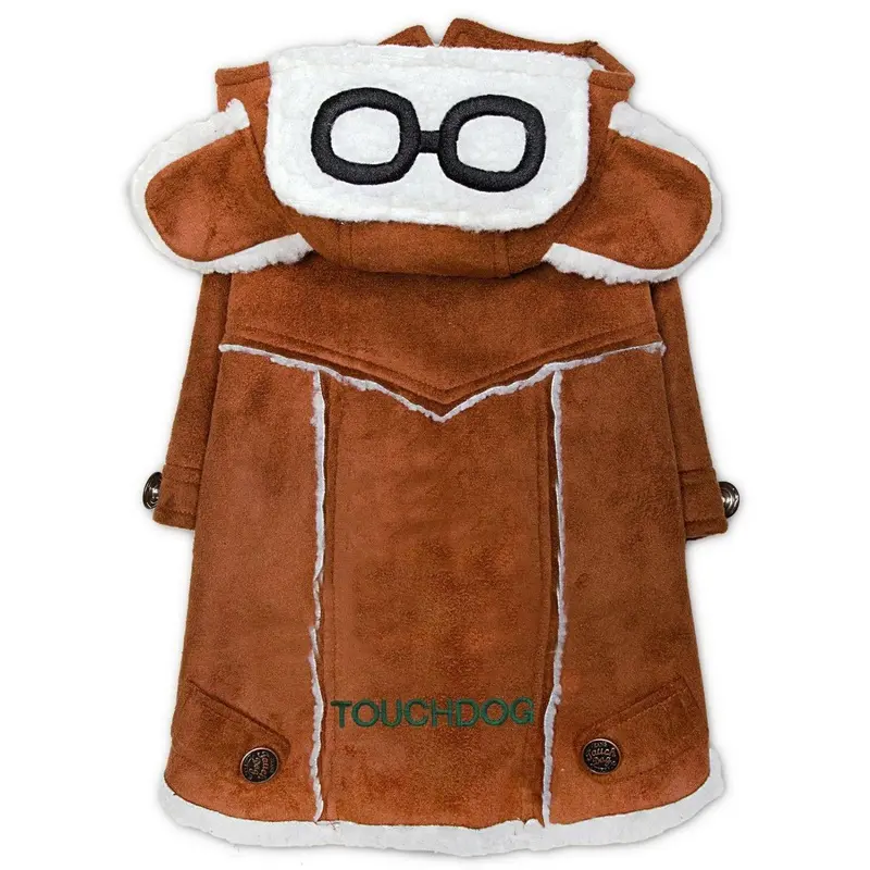 Pet Life Touchdog Tuskegee Winter Dog Coat - Brown Medium