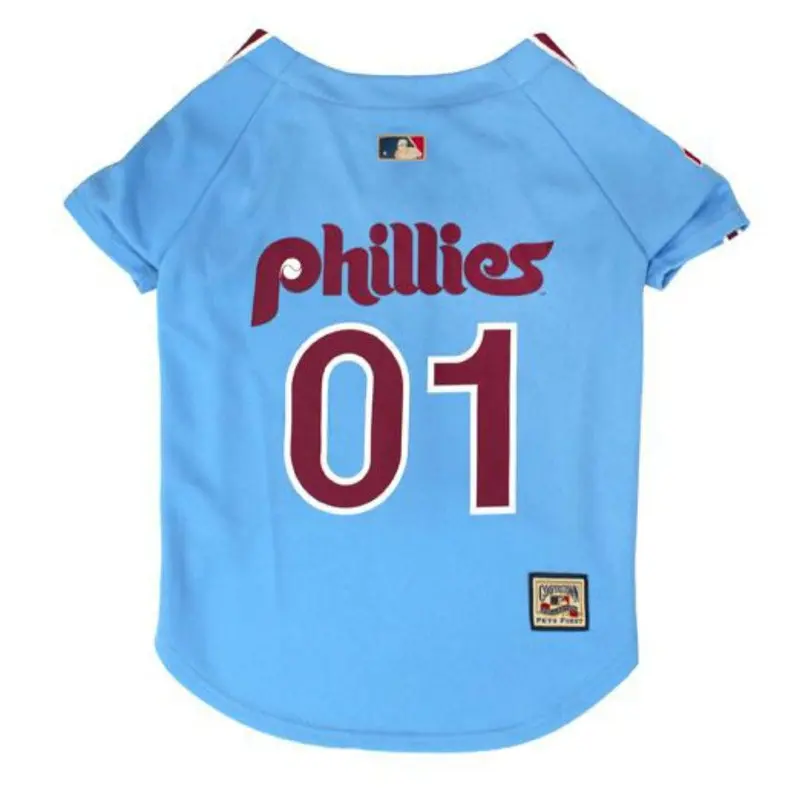 Philadelphia Phillies Baseball Dog Jersey - Throwback X-Small - Out of Stock!