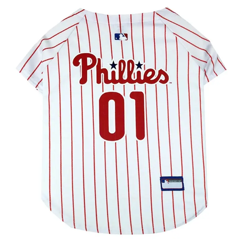 Philadelphia Phillies Officially Licensed Dog Jersey - Pinstripe Small - Out of Stock!