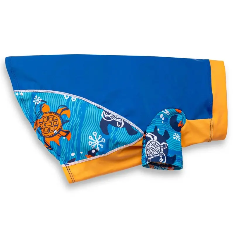 Playa Pup Sun Protection Dog Shirt - Blue Roller Medium