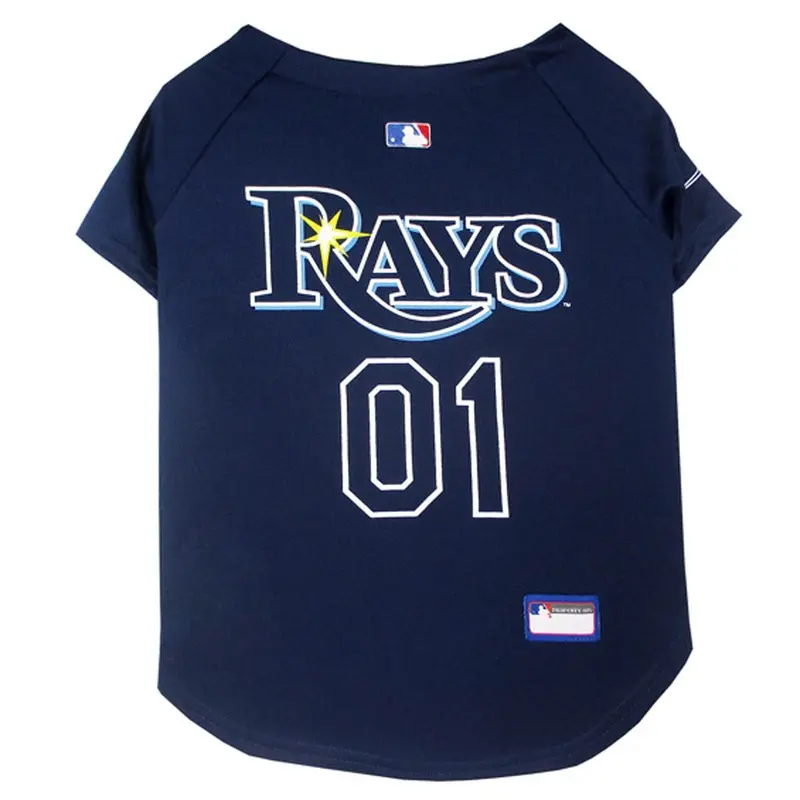 Tampa Bay Rays Officially Licensed Dog Jersey - Navy Blue X-Small