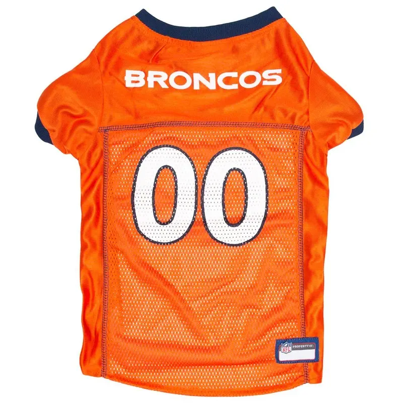 Denver Broncos Officially Licensed Dog Jersey - Orange Small