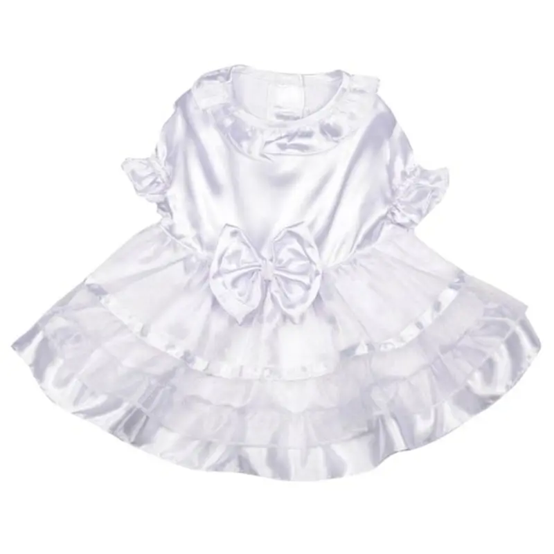 East Side Collection Yappily Ever After Dog Wedding Dress w/ Veil X-Small