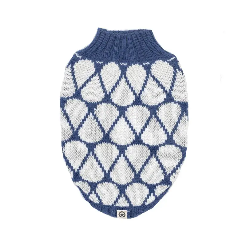 Hot Dogz Drops Dog Sweater - Steel Small