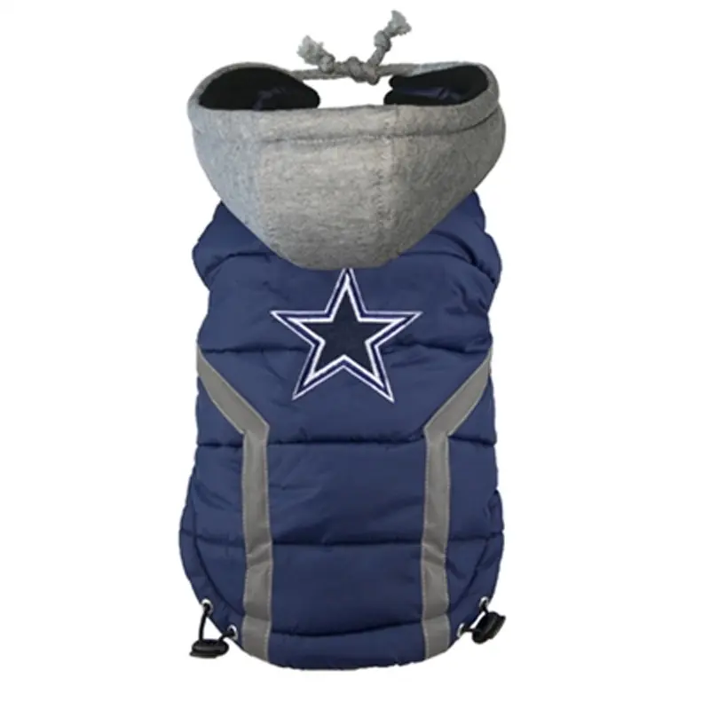 Little Earth Dallas Cowboys Dog Puffer Vest X-Large