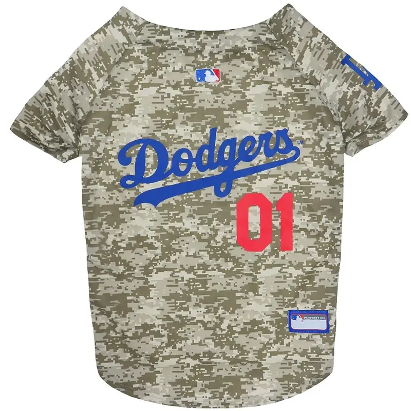 Los Angeles Dodgers Dog Jersey - Camo X-Small